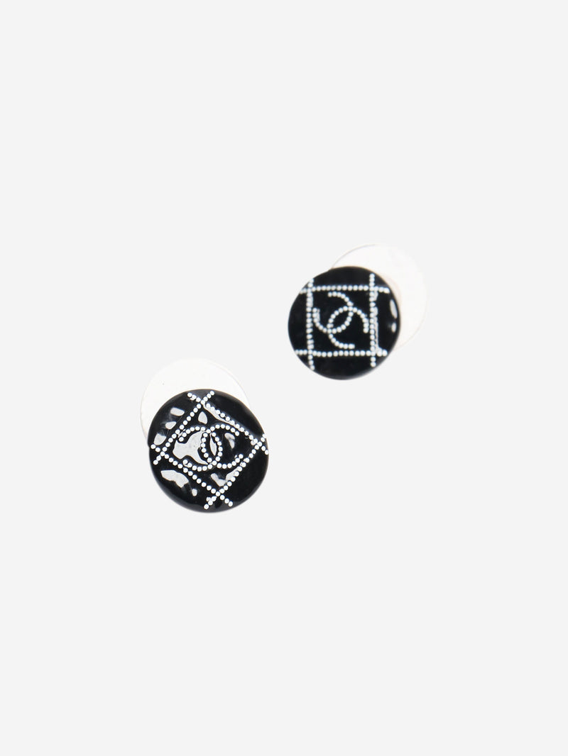 Black Coco Mark A19P stud earrings Earrings Chanel 