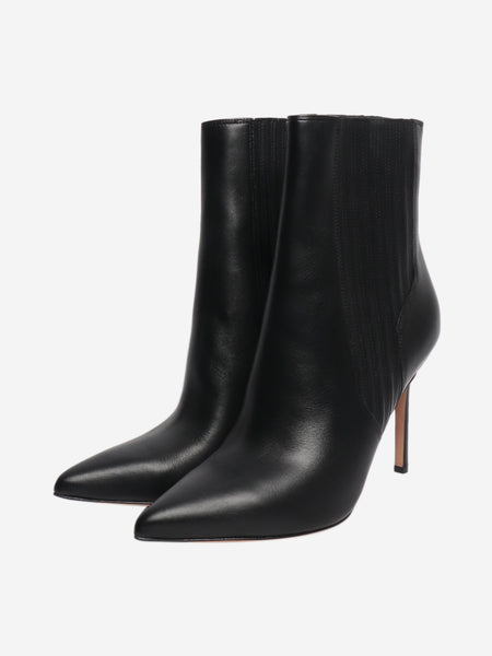 Black leather Lisa ankle boots - EU 39 alternate image