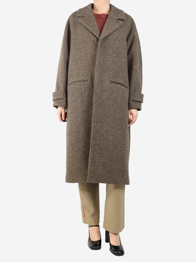 Brown Brighton wool coat - size UK 10 Coats & Jackets Soeur 