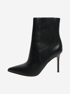 Black leather Lisa ankle boots - EU 39 Boots Veronica Beard 