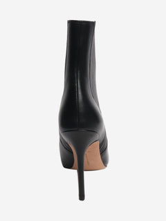 Black leather Lisa ankle boots - EU 39 Boots Veronica Beard 