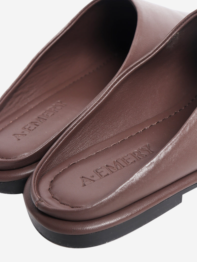 Chocolate Spencer flats - size EU 39 Flat Shoes A.EMERY 