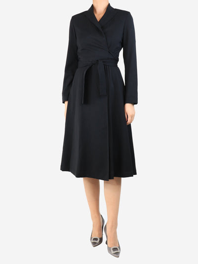 Black blazer-style wrap dress - size UK 10 Dresses Max Mara 