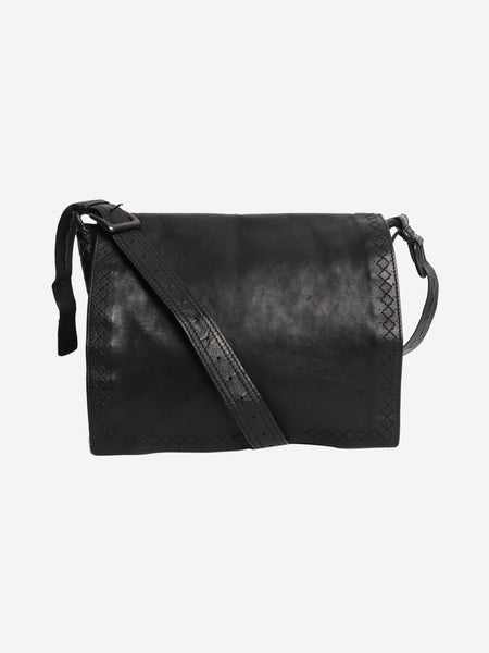 Black leather Messenger bag product image