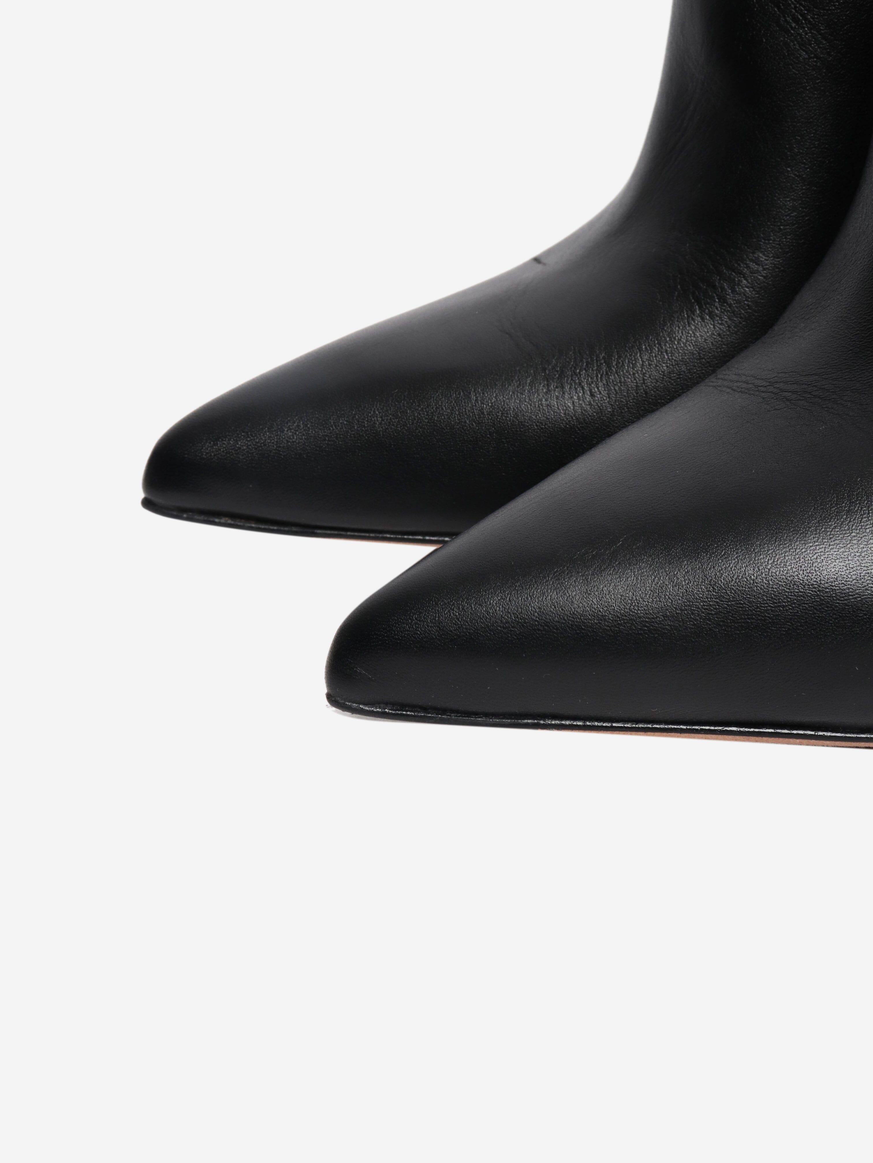 Black leather Lisa ankle boots - EU 39 Boots Veronica Beard 
