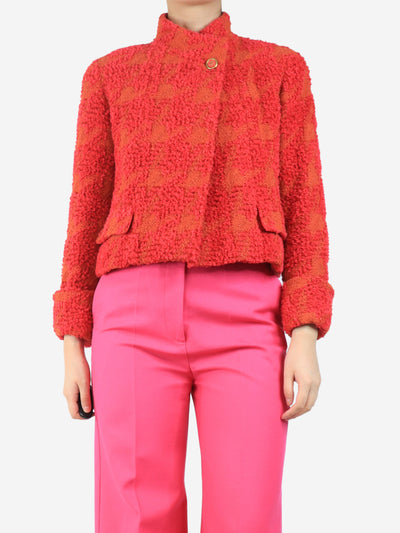 Pink and orange 1990 tweed jacket - size UK 12 Coats & Jackets Chanel Boutique 
