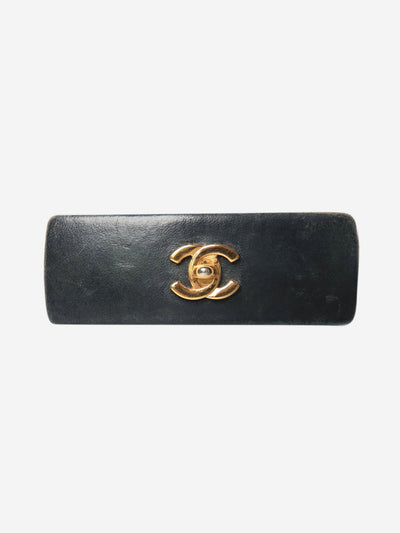 Black turnstile CC hairclip Hats Chanel 