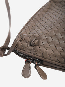 Bottega Veneta Brown Intrecciato leather shoulder bag