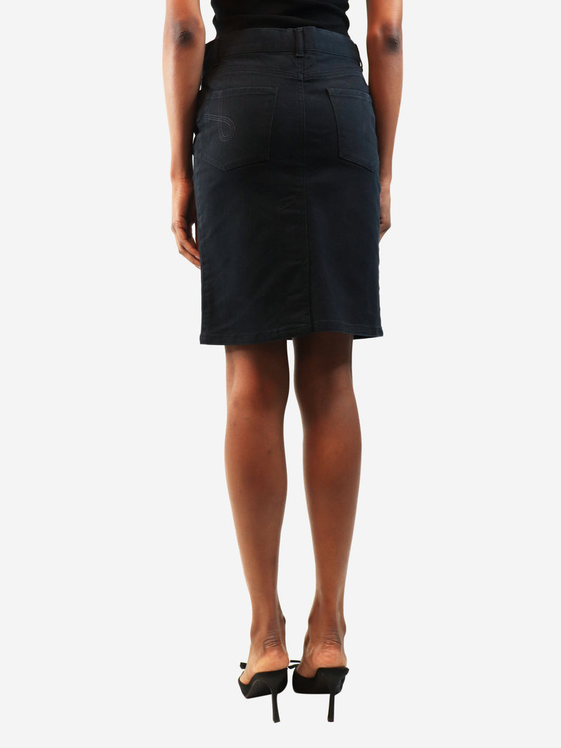 Black mini denim skirt - size UK 8 Skirts Joseph 