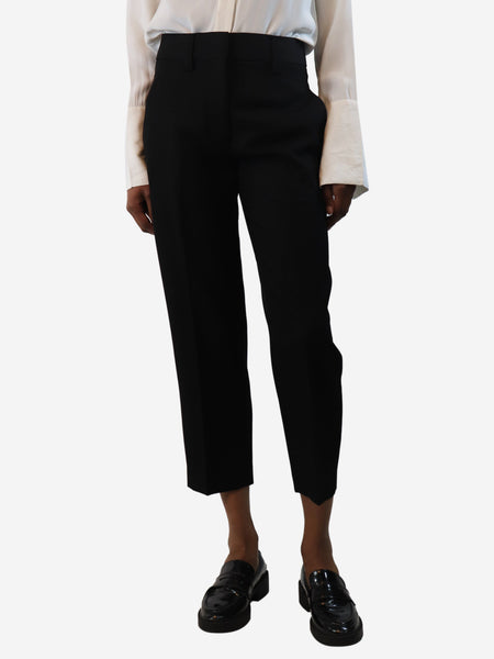 Black cropped wool trousers - size UK 6 product image