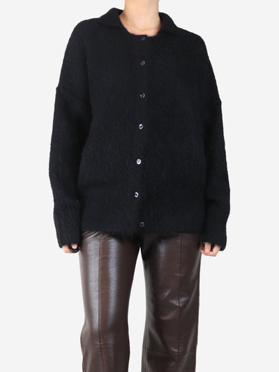 Black alpaca-blend cardigan - size S Knitwear Dissh 