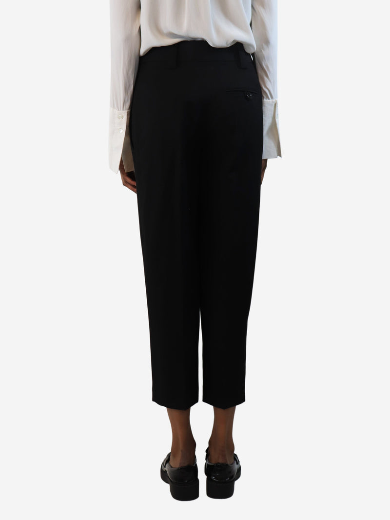 Black cropped wool trousers - size UK 6 Trousers Acne Studios 