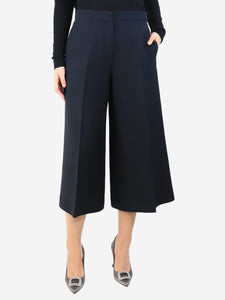 Christian Dior Black 30 Montaigne cropped trousers - size UK 12
