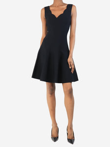 Alaia Black sleeveless skater dress - size UK 10