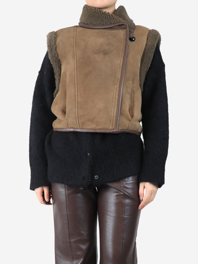 Brown lambskin gilet - size UK 8 Coats & Jackets Isabel Marant 