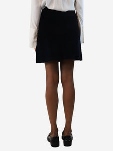 A.P.C. Navy corduroy mini skirt - size UK 8