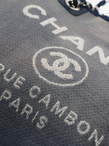 Chanel Blue Deauville tote bag