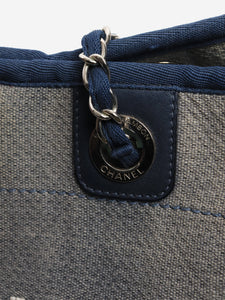 Chanel Blue Deauville tote bag