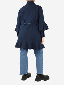 Chanel Navy blue cotton parka - size UK 12