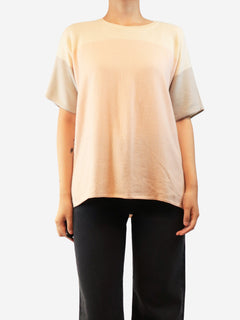 Pink baby cashmere knit top - size S Knitwear Loro Piana 