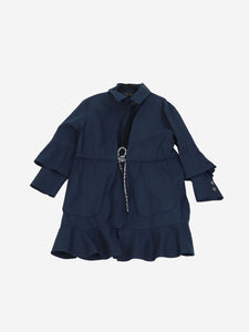 Chanel Navy blue cotton parka - size UK 12