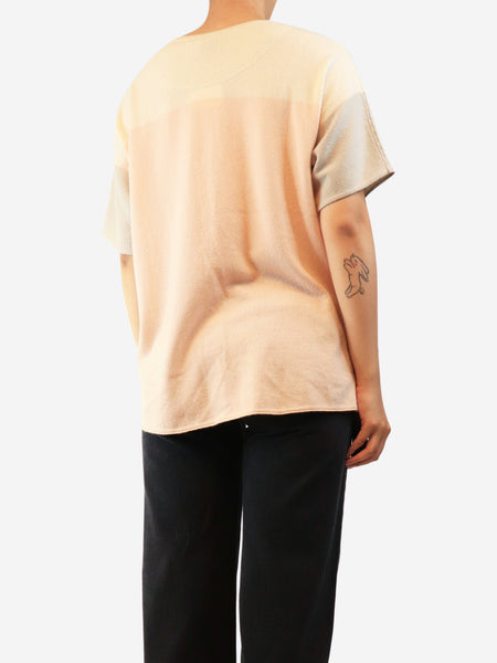Pink baby cashmere knit top - size S alternate image