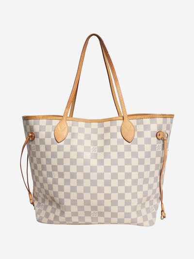 Cream 2012 Damier Azur Neverfull MM tote Tote Bags Louis Vuitton 