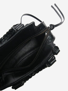 Balenciaga Black nano Neo Classic City croc-effect bag