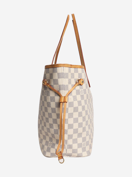 Cream 2012 Damier Azur Neverfull MM tote alternate image