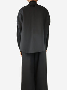 MM6 Maison Margiela Black sleeveless oversized blazer - size XS