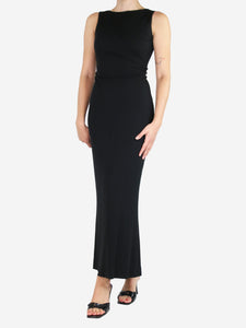 Chanel Boutique Black sleeveless midi dress - size UK 8