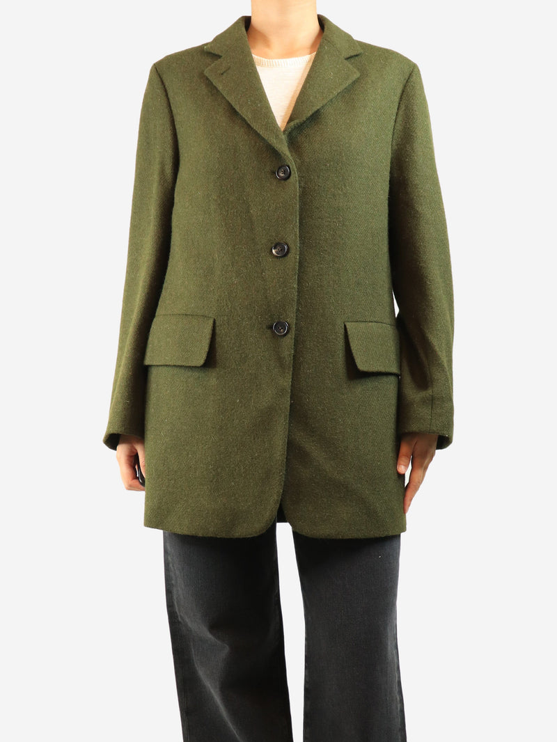 Green wool tweed blazer - size UK 10 Coats & Jackets Margaret Howell 
