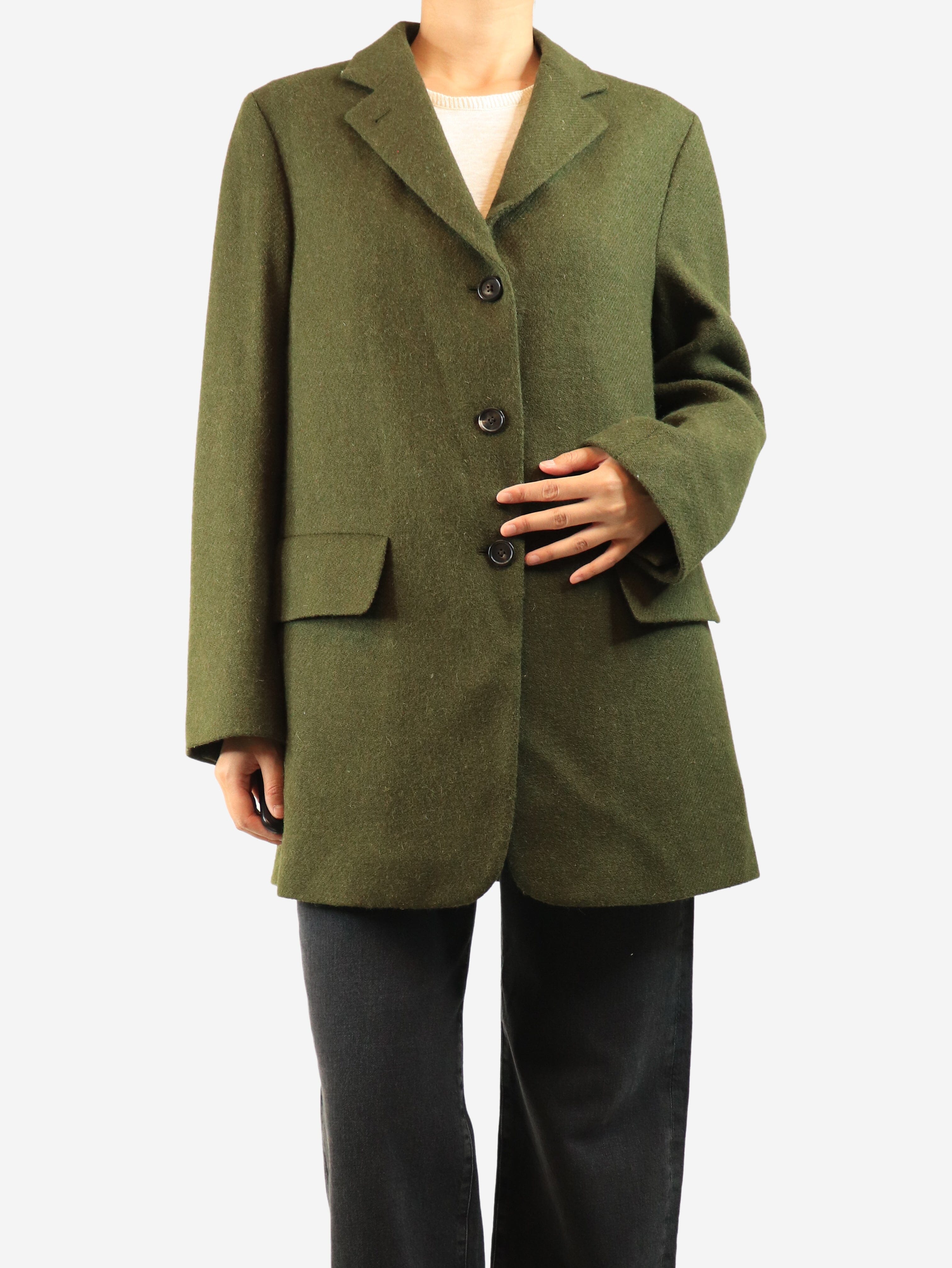 Green wool tweed blazer - size UK 10 Coats & Jackets Margaret Howell 