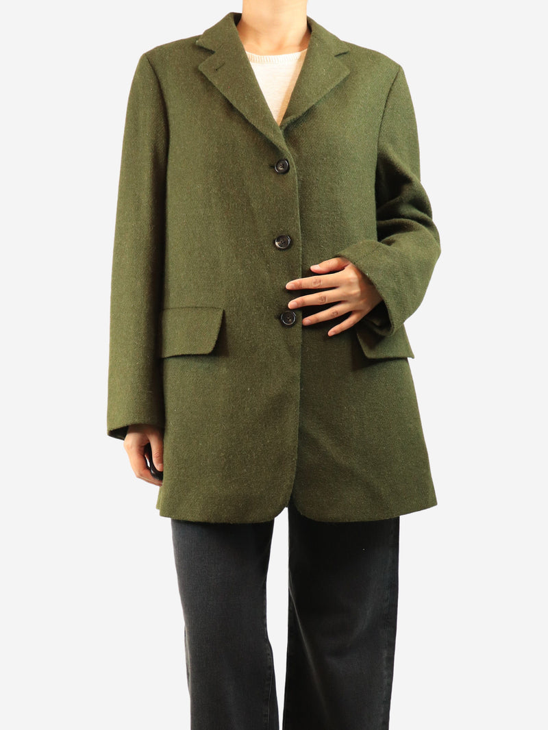 Green wool tweed blazer - size UK 10 Coats & Jackets Margaret Howell 