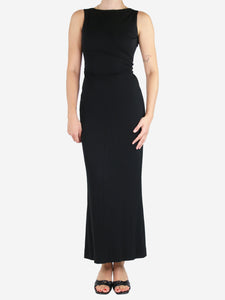 Chanel Black sleeveless midi dress - size UK 8