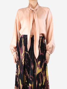 Max Mara Dusty pink silk blouse - size UK 10