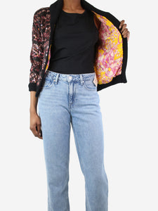 Gucci Multicoloured sequin knit jacket - size UK 8
