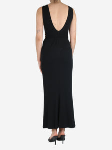 Chanel Boutique Black sleeveless midi dress - size UK 8