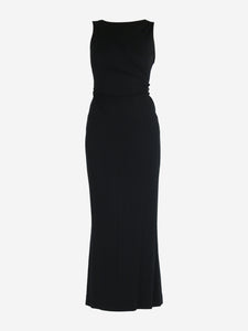 Chanel Boutique Black sleeveless midi dress - size UK 8