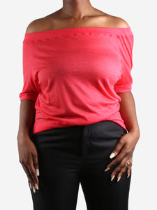 Colombo Red off-the-shoulder top - size IT 48