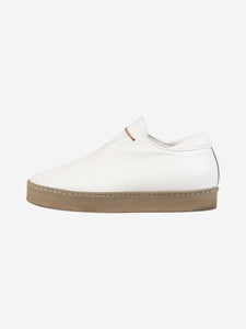 Fausto Santini White Nappa leather trainers - size EU 39