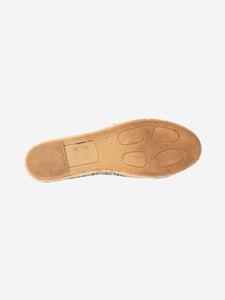 Missoni Green zig zag printed espadrilles - size EU 38 (UK 5)