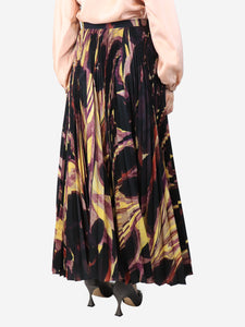Altuzarra Black pleated maxi skirt - size UK 10