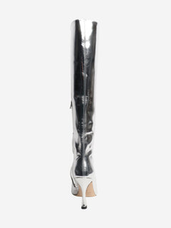 Chrome Cami leather knee-high boots - size EU 39 Boots Staud 