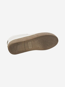 Fausto Santini White Nappa leather trainers - size EU 39