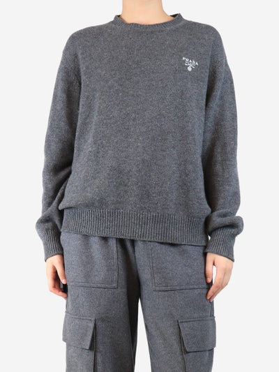 Grey cashmere sweater - size UK 10 Knitwear Prada 