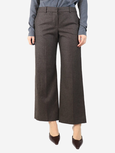 Brown wool trousers - size UK 12 Trousers Chloe 