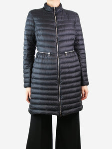 Moncler Blue light puffer coat - size UK 14