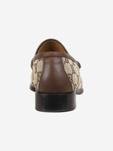 Gucci Brown Monogram loafer - size EU 37 (UK 4)