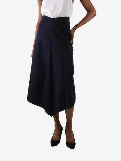 Blue asymmetric midi skirt - size UK 6 Skirts Atlantique Ascoli 